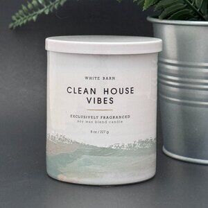 BBW Clean House Vibes White Barn Bath & Body Works Single Wick Candle